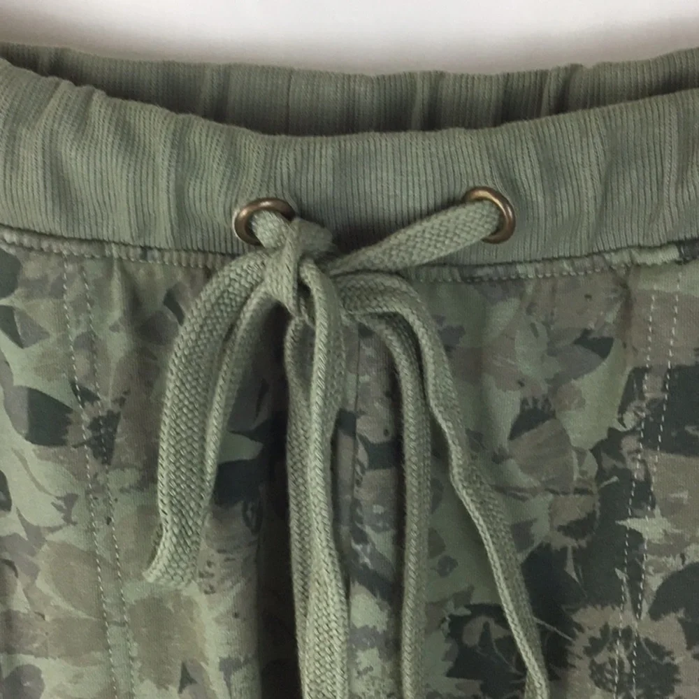 Anthropologie Saturday Sunday Green Floral Joggers - Picture 6 of 12